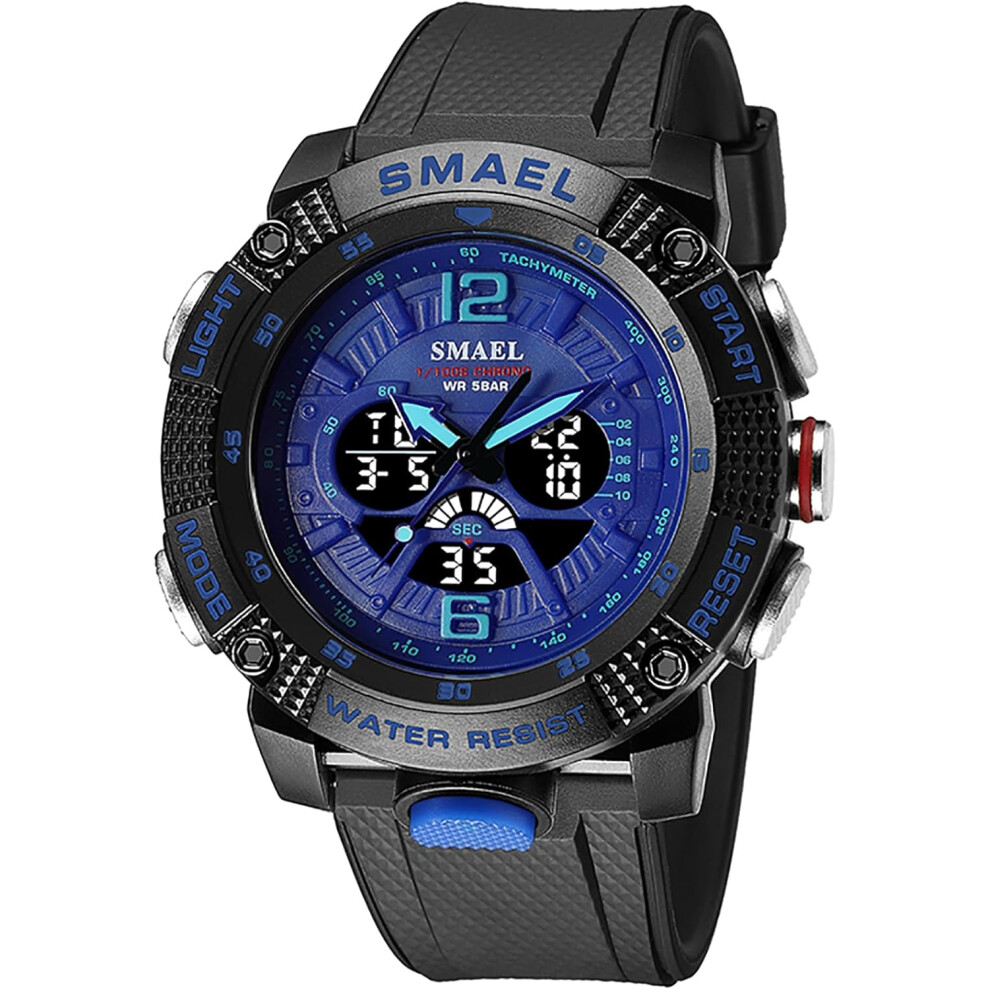 men Digital Sport Watch LED Dual Waterproof Tactical Watches-image-OPC-PG997Q6-NEW