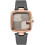 Large Square Dial Diamond High-end Leather Strap Waterproof Watches 1