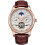 men Brown Leather Tourbillon Automatic Wrist Watch 1