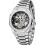 men Stainless Steel Skeleton Waterproof Clock Watches 1