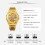 men Stainless Steel Skeleton Waterproof Clock Watches 5
