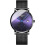 men Ultra-Thin Automatic Stainless Steel Date Mesh Waterproof Watch 1