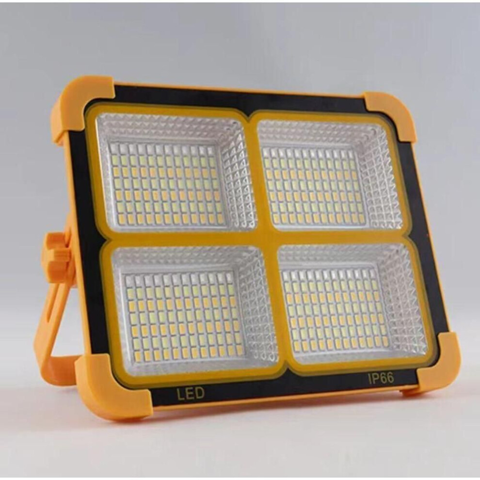 (Small Four 3000W) Solar Camping Light Outdoor Portable Floodlight Rechargeable Emergency Power Bank Night Lamp Solar Led Tent Light