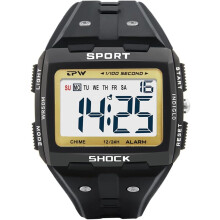 men Large Size Digital Easy to Read 5ATM Water Resistant Sport Watch