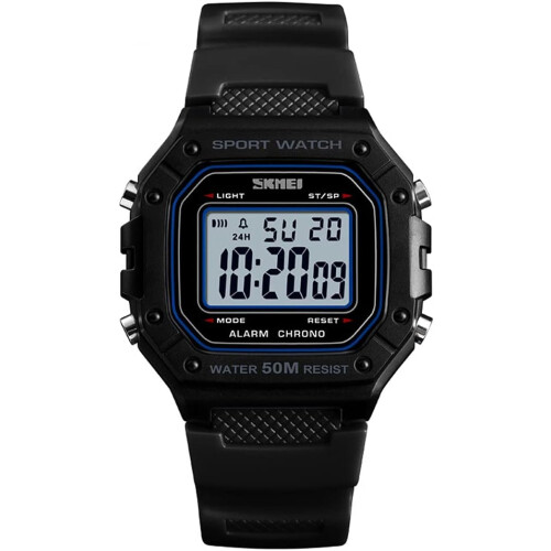 men Digital Watch Square Waterproof Chronograph Watches