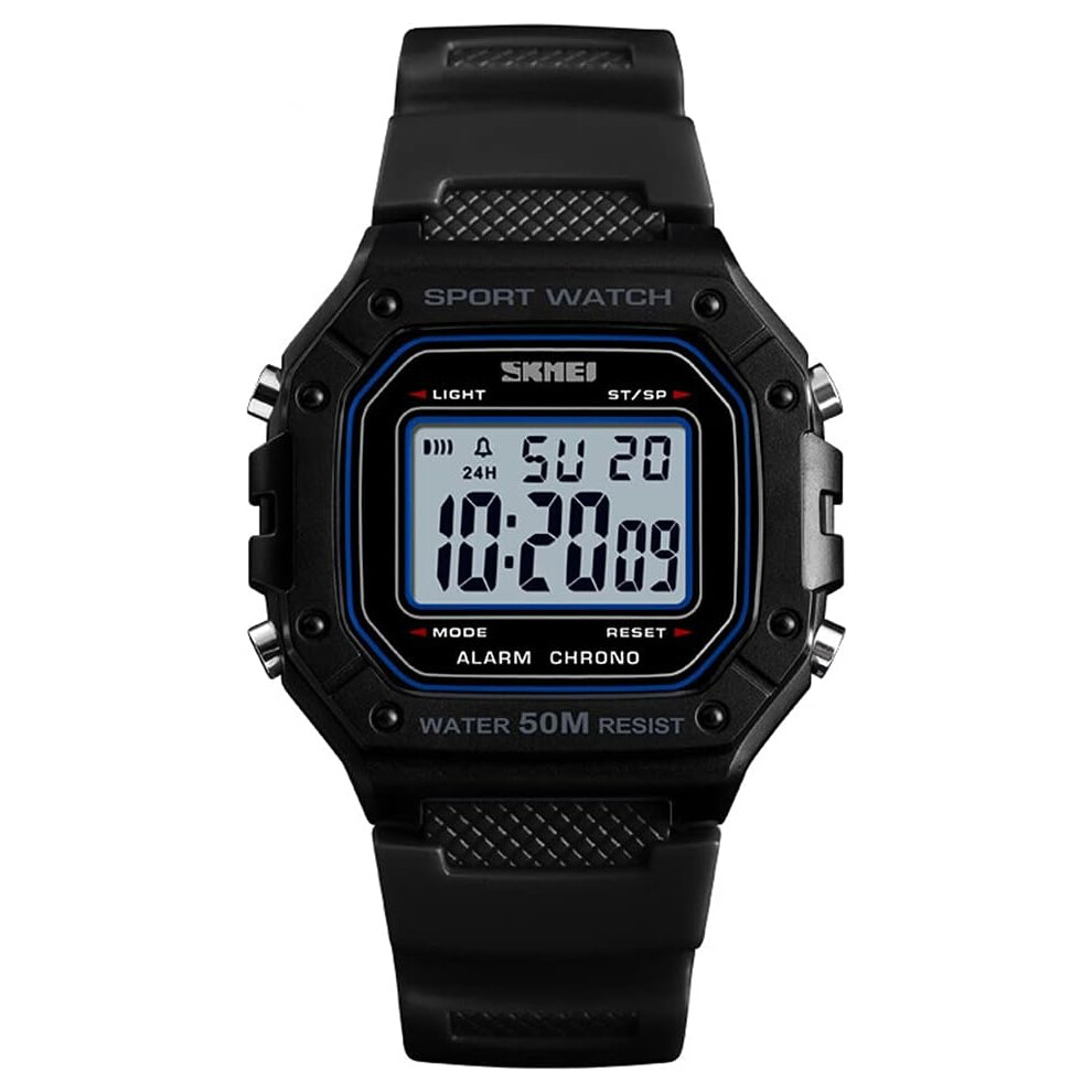 Veanxin Men Digital Watch Square Waterproof Chronograph Watches