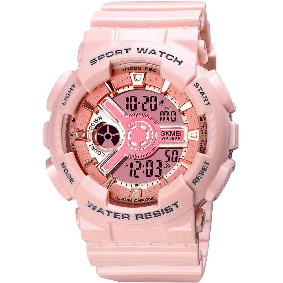 Watch Multifunction Casual 12H/24H Stopwatch Calendar Unisex Wrist Watch 6953698786791