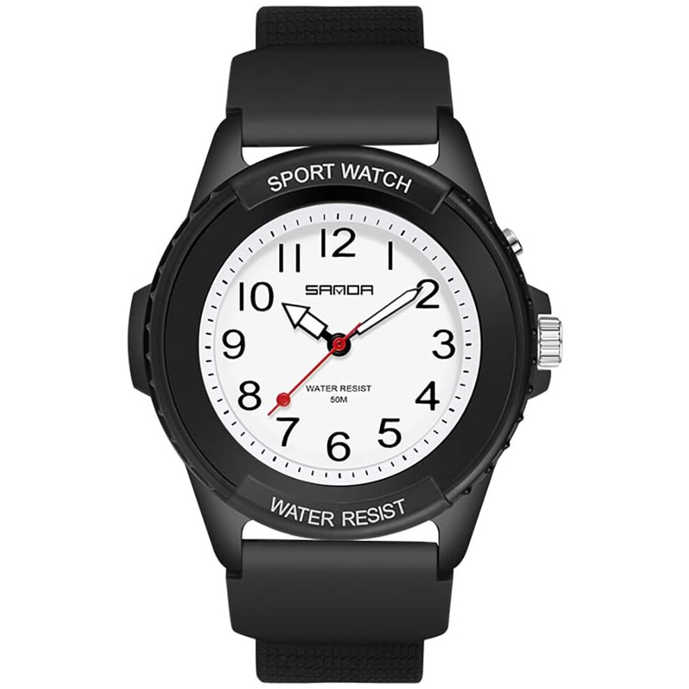 Sport Watches Resin Strap Electric Waterproof Wristwatch 6953698788078