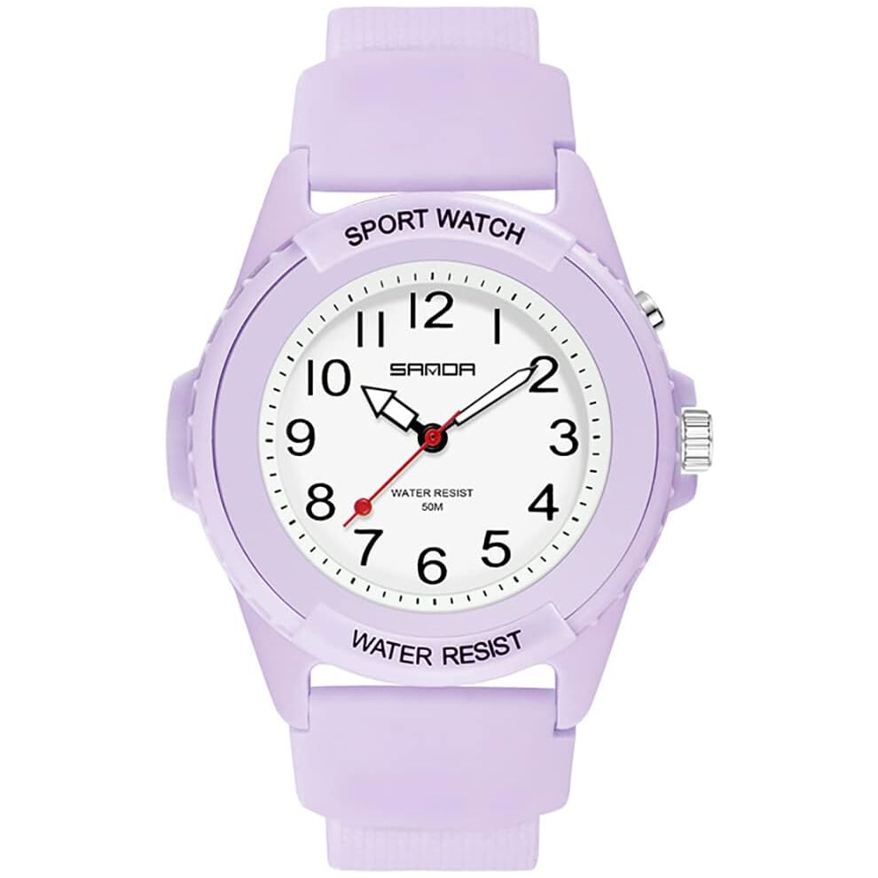 Sport Watches Resin Strap Electric Waterproof Wristwatch 6953698788115