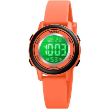 Digital Sport 7 Color LED Backlight 50M Waterproof Alarm Watch