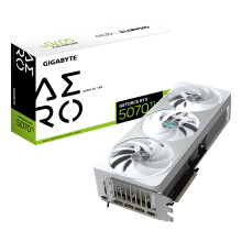 GIGABYTE GeForce RTX 5070 Ti AERO OC 16G Graphics Card - 16GB GDDR7, 256bit, PCI-E 5.0, 2588 MHz Core Clock, 3 x DP 2.1a