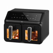 Frituurpan zonder olie - ELDOM - DualCrisp - 8 L - Verlicht touchscreen - Heet lucht technologie