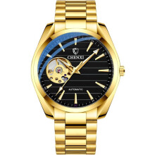 Automatic Machinery Skeleton Gold Watch men Sport Waterproof Watch