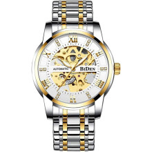 Automatic Machinery Skeleton Gold Watch men Sport Waterproof Watch