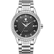 Mechanical Watch men Automatic Two Tone Watch Stainless Steel Rhinestones Watch