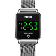 Touch Screen LED Digital Watches Brand Stainless Steel Full Steel Waterproof Wrist Watches