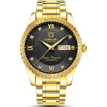 men Gold Watches Automatic Week Gold Stainless Diamond Watches