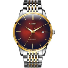 men Automatic Watch Steel Band Date Waterproof Wrist Watch