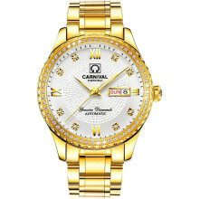men Gold Watches Automatic Week Gold Stainless Diamond Watches