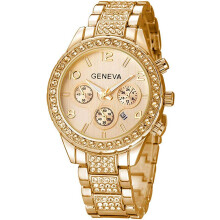 Crystal Diamond Watches Digital Rose Gold Silver Stainless Steel Watch