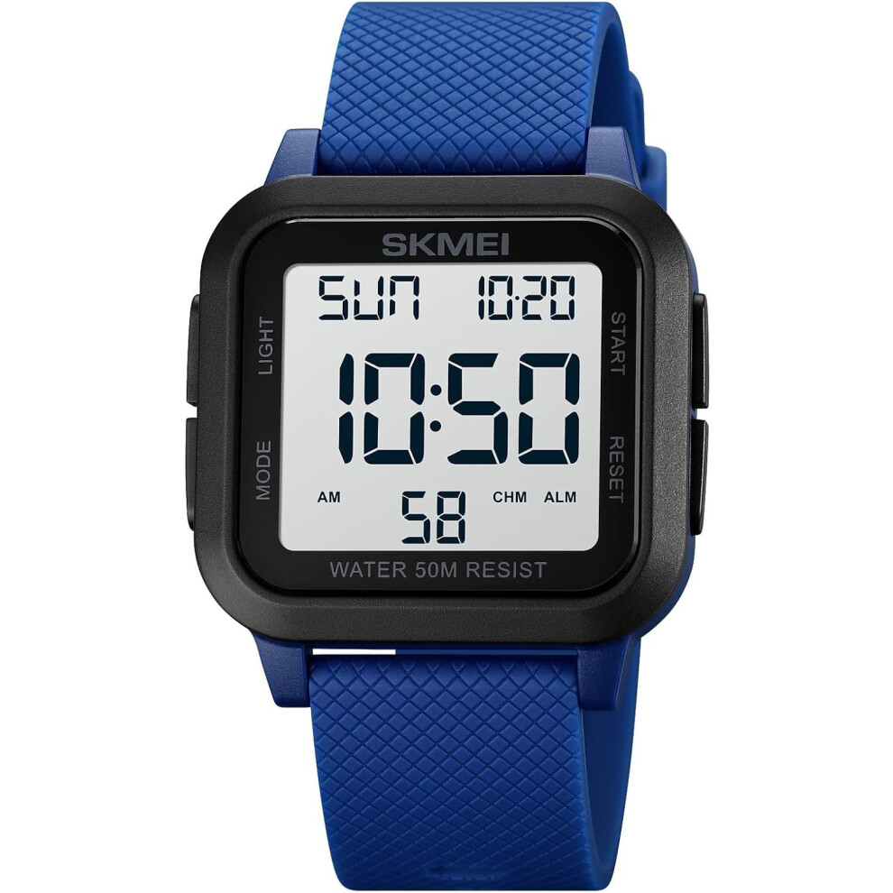 Led Digital Watch Date Time 3Bar Waterproof Wrist 6953698797193