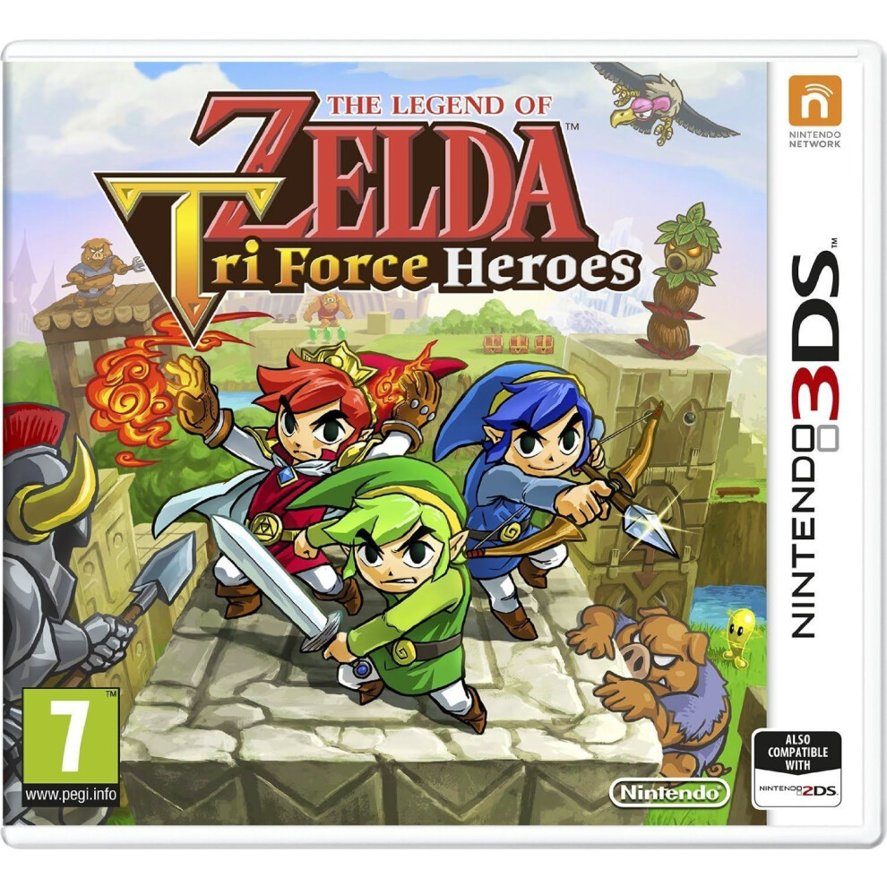 The Legend of Zelda Tri Force Heroes 3DS (German Box - Multi Language In Game)