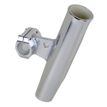 c.E. Smith Aluminum clamp-On Rod Holder-Fits 1 1/4"-1.66" OD-Silver