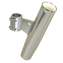 c.E. Smith Aluminum clamp-On Rod Holder-Fits 1 1/4"-1.66" OD-Silver