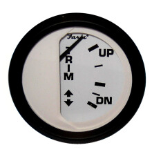 Faria Euro White 2" Trim Gauge Merc Mariner Volvo Dp Yamaha