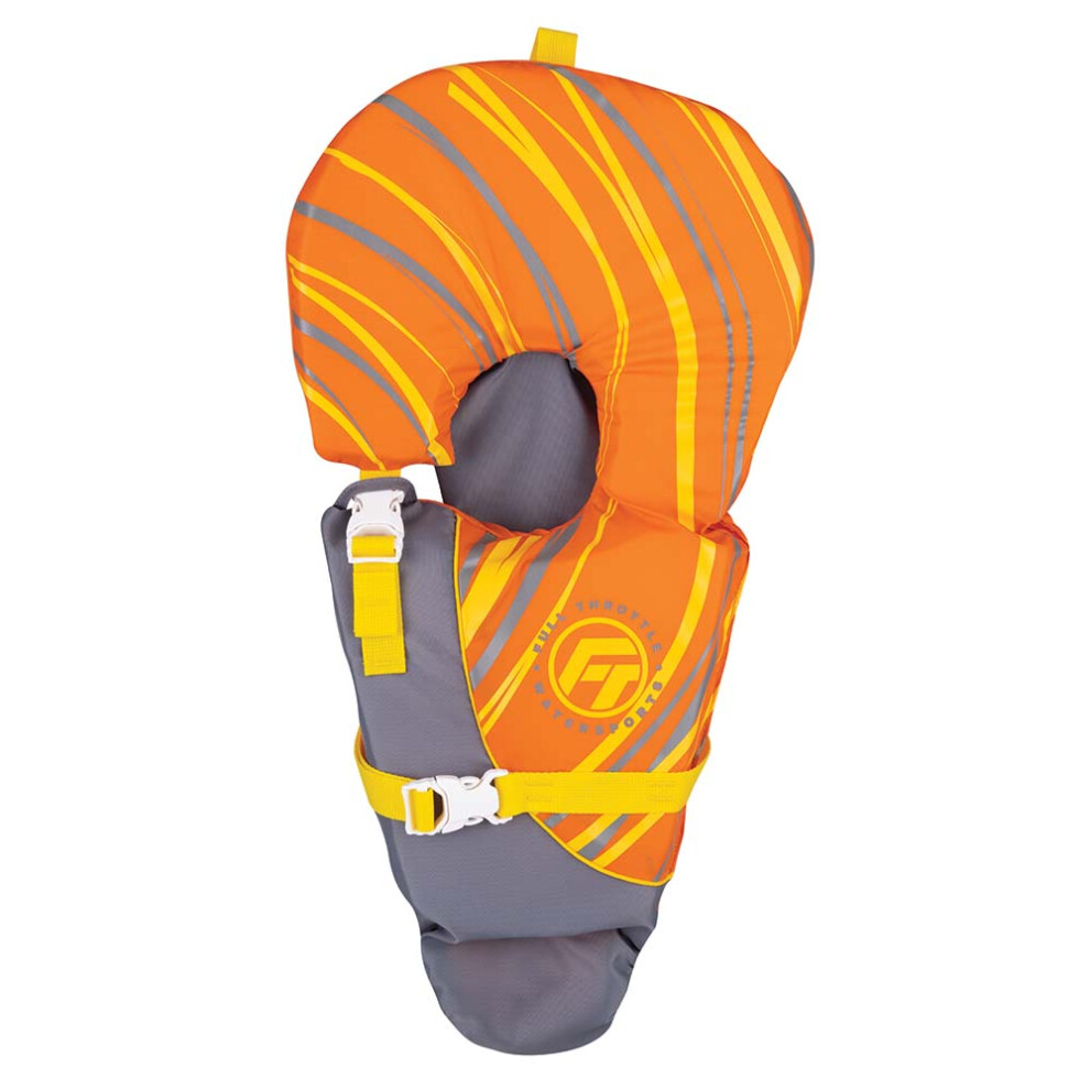 Full Throttle Infant Baby-Safe Life Jacket, Orange