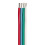 Ancor Bonded Cable 14/4 Awg Flat 100Ft Rd/Lb/Gn/Wh 1