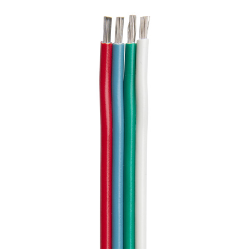 Ancor Bonded Cable 14/4 Awg Flat 100Ft Rd/Lb/Gn/Wh