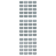 Blue Sea Systems Gray 60 Label Set