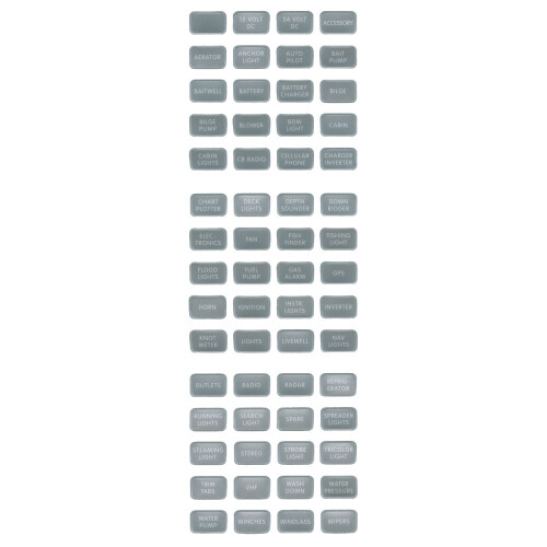Blue Sea Systems Gray 60 Label Set