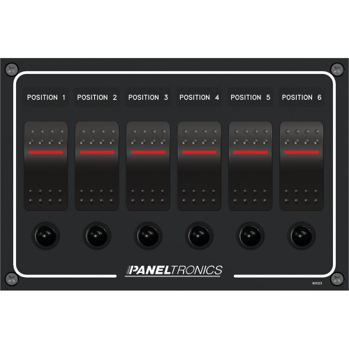 Paneltronics Dc6 Position Illuminated Rocker Switch