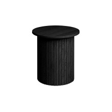 Black Fluted Side Table Axel Birlea