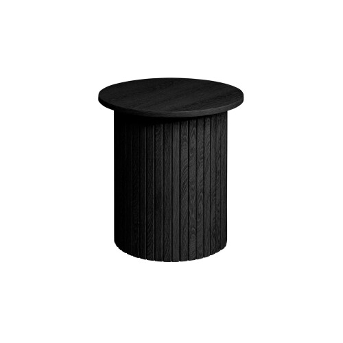 Black Fluted Side Table Axel Birlea