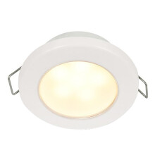 Hella Euroled 75 3" Round 12V Warm White Spring Mount White