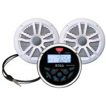 Boss Audio Mckgb350W.6 Combo Kit Gauge Style Radio Pair 6.5