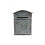 Creative Co-Op Distressed Blue Embossed Tin Mail Box 1