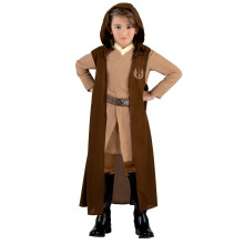 Star Wars Obi -Wan Kenobi officiella ungdomsdrkt - Tunika och byxor lstagbara kappor med tryckt design och tryckt blte (L) Multi