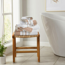 Ensemble de serviettes de bain dcoratif - Ensemble de serviettes en coton peign  6 pices - 2 serviettes de bain 2 serviettes  main 2 gants de bille