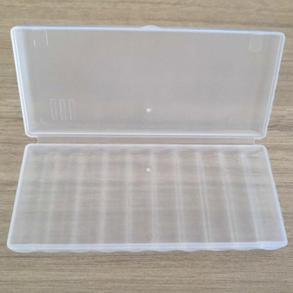Battery Storage Box Clear Plastic Rigid Container Holder