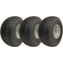 20x10.00-8 Cortacéspedes de hierba Ruedas 4ply Wanda P332 Road Legal 4" PCD (Juego de 3)
