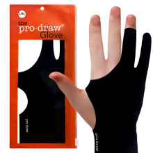 Pro-Draw Artist Glove for iPad  Drawing Tablet  Sketching // Two & Three Finger Tap // Right or Left Hand (Large/X-Large)