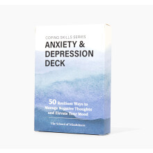 De School of Mindfulness - Mindfulness Coping Skills Series Deck voor depressie en angst Woedebeheersing en hunkering en triggers (depressie)