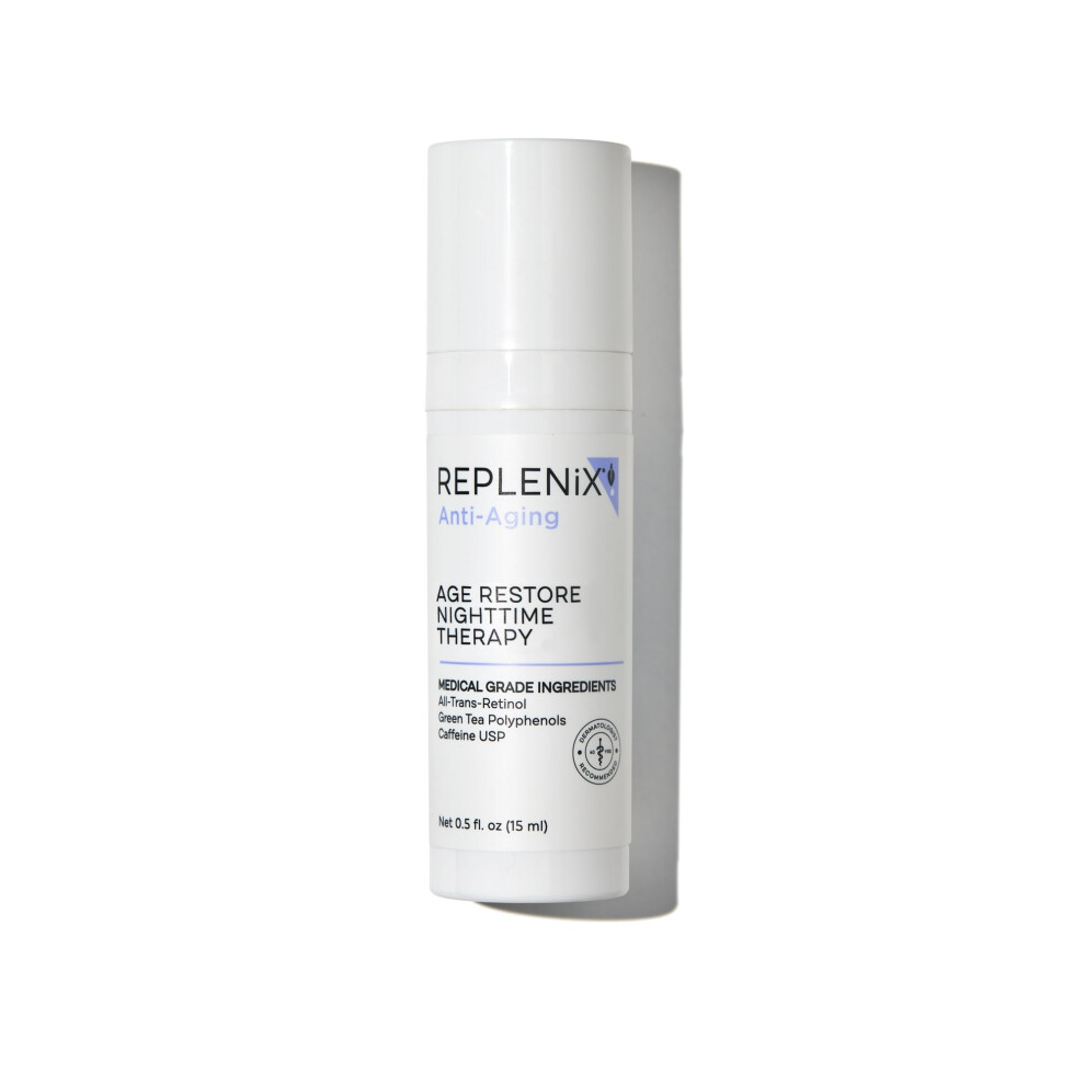Replenix Age Restore Nighttime Therapy Face Cream, Anti-Aging Medical-Grade Facial Moisturizer for Mature & Dry Skin 0.5 fl oz