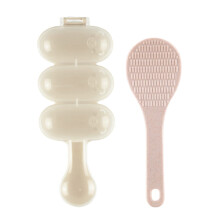 Cicy Rice Ball Moule Shaker Onigiri Moule de moule en forme de boule de cuisine outils pour le dejeuner bricolage avec une mini-pagaie de riz (ve