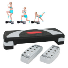 HomGarden 31"""" sdettv harjoitusaerobinen stepperi Fitness & Exercise -harjoittelussa Step Platform -harjoittaja, jossa on nousuja sdettv 4""""