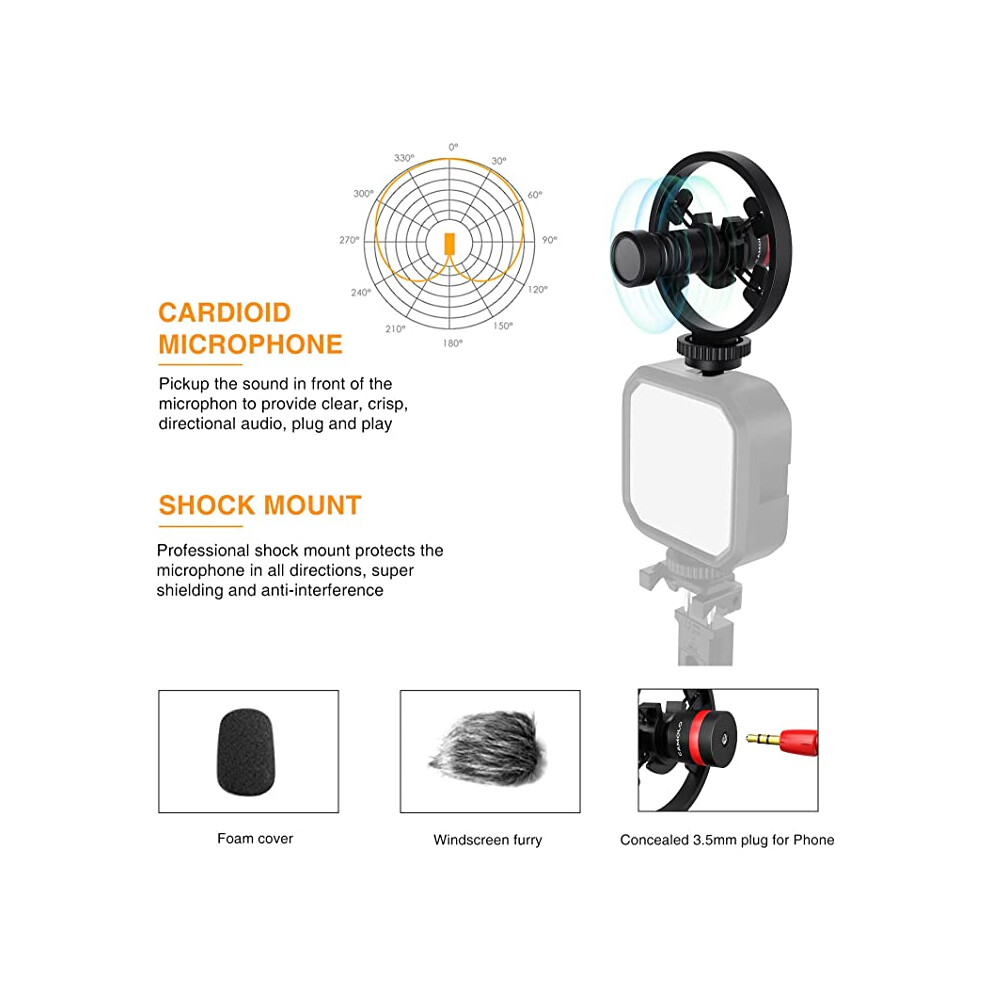 Photos - Other Photo Accessory NEW-OPENED BOX CAMOLO Vlogging Kit Smartphone Video Microphone Kit for Phones